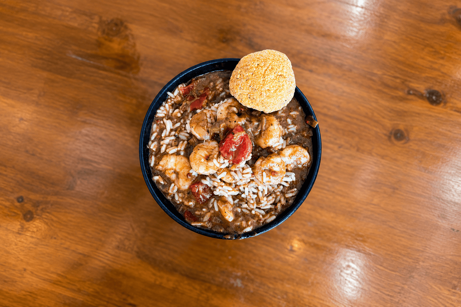 Gumbo in a bowl